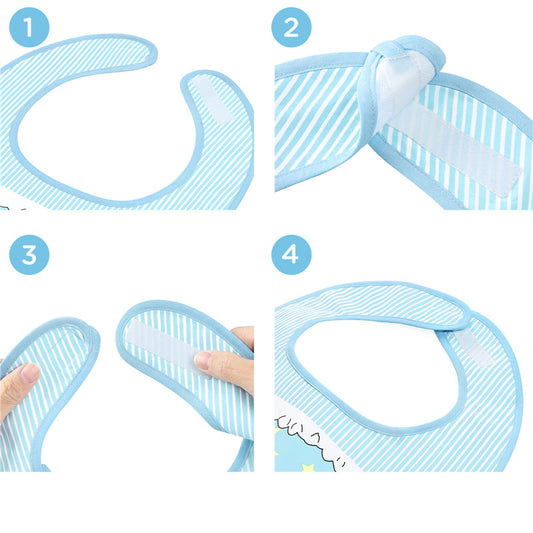 LittleForBig大人エプロン よだれかけ 可愛いビブ【綿+防水シート】 ベア柄 大人用スタイ 調整可 B32