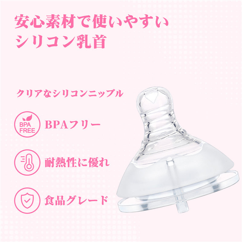 LittleForBigリップシールド付き大人哺乳びん用ニップル３個セット 大人用引換乳首シリコンおしゃぶり LittleForBigボトル対応 BTN04-S301