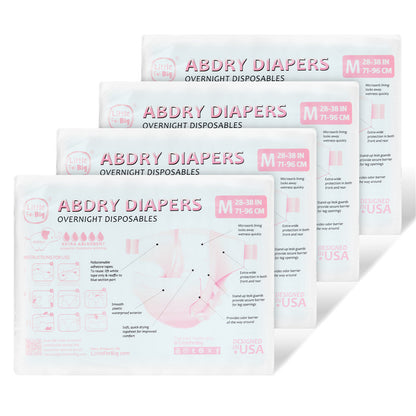 LittleForBig大人紙おむつ パンツタイプ【無地】厚型 オムツパンツ 高い吸収力 テープ型 40枚入り D11
