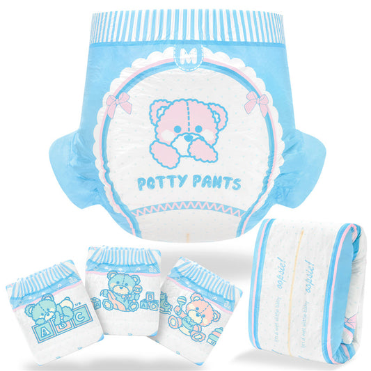 LittleForBig大人用おむつ お知らせサインの線 3種絵柄 ABDL/介護【テディパンツ】10枚 D30