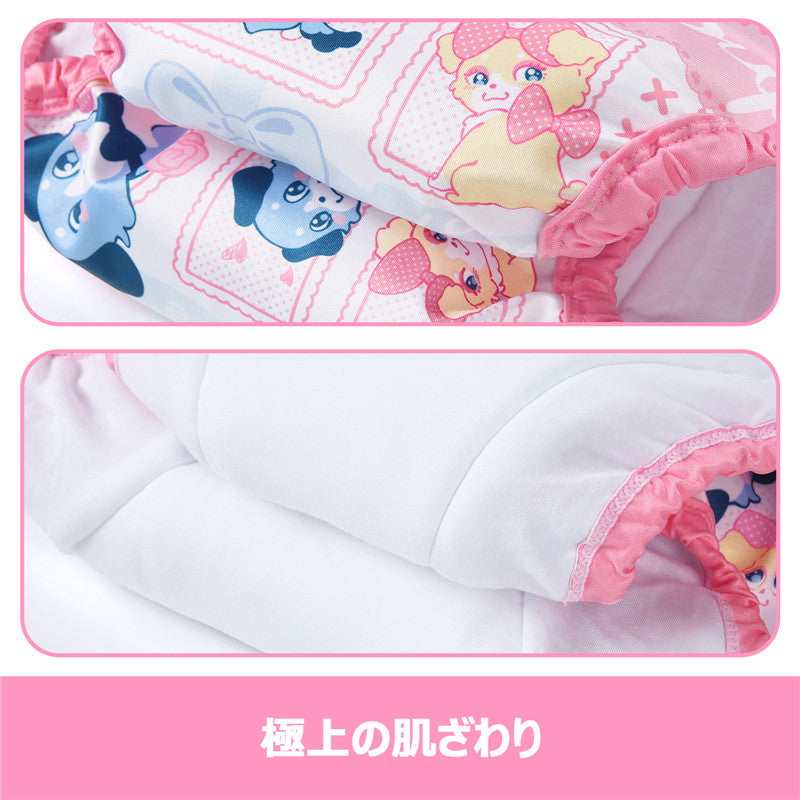 LittleForBig大人用シルキー単体で使えるトレーニングパンツ【あおちゃんの恋い物語】ロマンチック 吸収・防漏・通気性 ストレッチで快適 洗濯可 DC320P