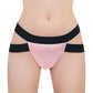 LittleForBigメンズショーツ 大人パンティー ダブルストラップTバック ユニセック スシェイプウェア スムース ピンク MUP529P