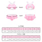 LittleForBigユニセックス ブラレット2点セット【チアリーダー】 調節可能なストラップ クロスストラップ プリーツスカート ピンク MUT264P