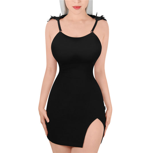 LittleForBigワンピースドレス【黒天使 羽翼】 ボディコンドレス 331H