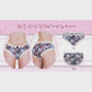 LittleForBigメンズ パンティー 体型カバー 咲き誇る花【田舎風】 メッシュ パンティー ブリーフ ブラック MUP517H
