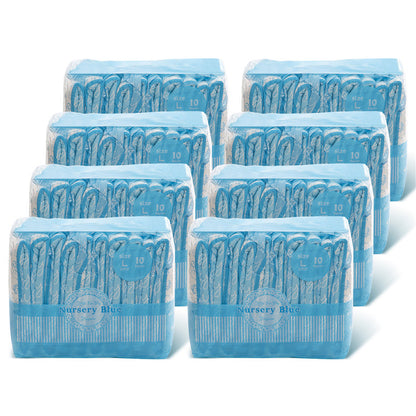 LittleForBig大人用おむつ ABDL/介護【哺乳瓶柄】青 80枚 D02B