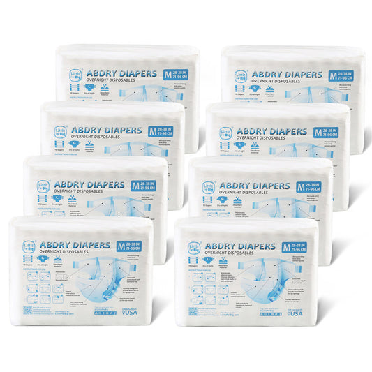 LittleForBig大人用おむつ ABDL/介護【無地】白 80枚 D10W