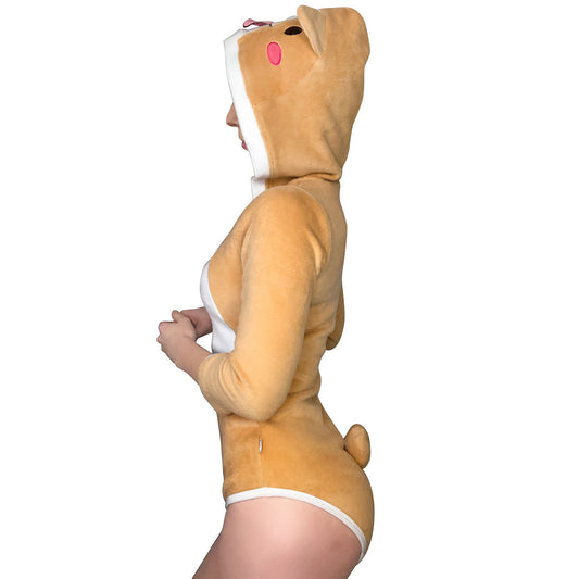 LittleForBig大人用ロンパース 【いぬちゃん】七分袖 035