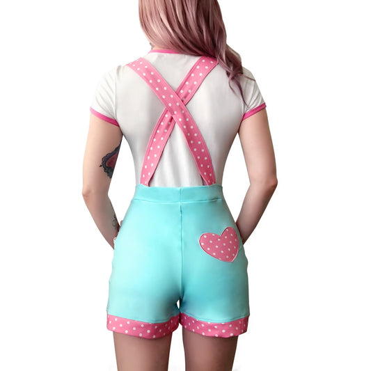 LittleForBig大人用オーバーオールインワン【ドット】202