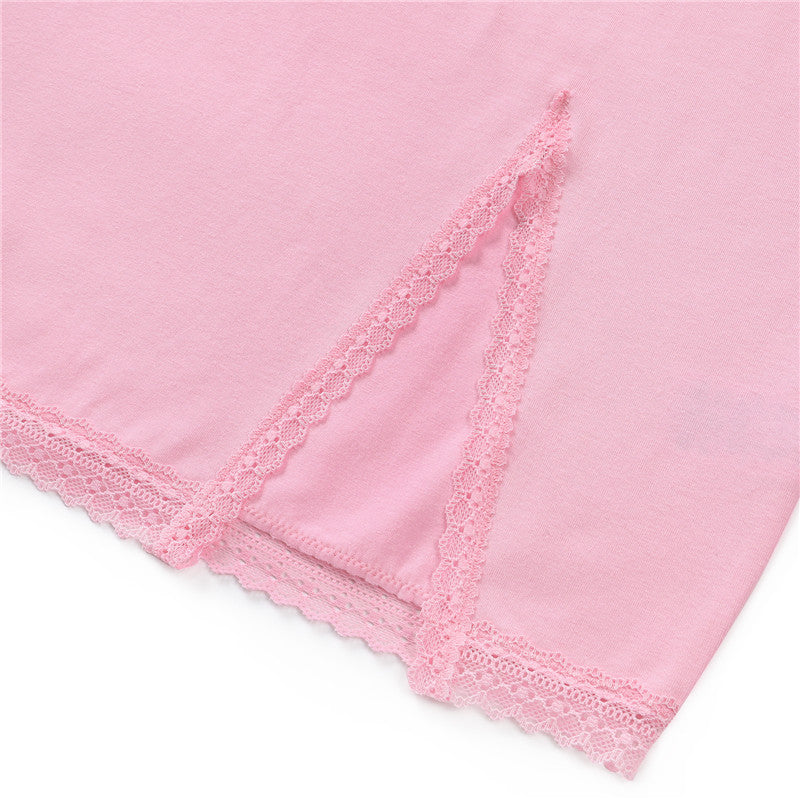 Littleforbigサイドスリットスカート【うさぎ月】ピンク 306