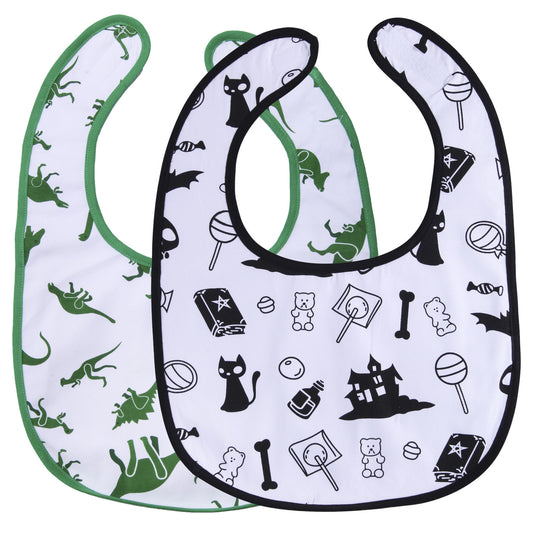 LittleForBig大人よだれかけ 【ハロウィン・恐竜柄】Bib-S201